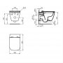 Ideal Standard i.life B White Wall Hung WC