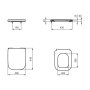 Ideal Standard i.life B Soft Close Toilet Seat & Cover - White