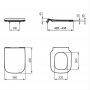 Ideal Standard i.life B Slim Soft Close Toilet Seat & Cover