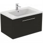 Ideal Standard i.life B Wall Hung 80cm 1 Drawer Matt Carbon Grey Vanity Unit