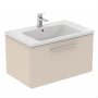 Ideal Standard i.life B Wall Hung 80cm 1 Drawer Matt Sandy Beige Vanity Unit