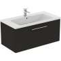 Ideal Standard i.life B Wall Hung 100cm 1 Drawer Matt Carbon Grey Vanity Unit