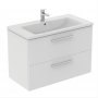 Ideal Standard i.life B Wall Hung 100cm 2 Drawer Matt White Vanity Unit