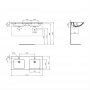 Ideal Standard i.life B Wall Hung 120cm 2 Drawer Matt White Vanity Unit