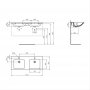 Ideal Standard i.life B Wall Hung 120cm 2 Drawer Matt Quartz Grey Vanity Unit