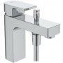 Ideal Standard Edge Single Lever Deck Mounted Bath Shower Mixer with Shower Set