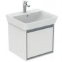 Ideal Standard Connect Air Cube 1 Drawer Vanity Unit for 500mm Basin (Gloss White with Matt Grey Interior)