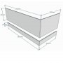 Essential Nevada 800mm End Bath Panel, White