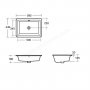 Ideal Standard Strada 60cm Under Countertop Basin