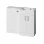 Essential Montana Right Hand 1200mm L-Shaped Unit with Basin, White
