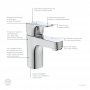 Ideal Standard Cerabase Single Lever Basin Mixer with Clicker Waste