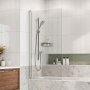 Roman Embrace Standard Bath Screen - Chrome