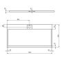 Ideal Standard i.life Ultra Flat S 1600 x 800mm Rectangular Shower Tray with Waste - Sand