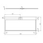 Ideal Standard i.life Ultra Flat S 1800 x 800mm Rectangular Shower Tray with Waste - Sand