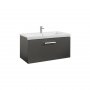 Roca Prisma Anthracite Grey 800mm Basin & Unit with 1 Drawer