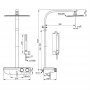 Ideal Standard Ceratherm S200 Exposed Thermostatic Square Shelf Shower Pack