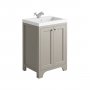 Harrogate Brunswick Dovetail Grey 600mm Vanity Unit with Basin