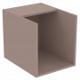 Ideal Standard i.life B Matt Greige Side Unit for Vessel Basins with 1 Shelf