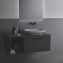 Ideal Standard i.life B Matt Carbon Grey Side Unit for Vessel Basins with 1 Shelf