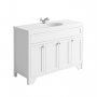 Harrogate Duchy Arctic White 1200mm Vanity Unit & Basin