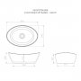 Harrogate Montpelier Countertop Matt Sculptured Stone Basin