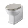 Harrogate Back to Wall Toilet & Dovetail Grey Soft Close Seat