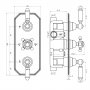 Harrogate Triple Concealed Valve