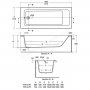 Ideal Standard Tempo Cube 170 x 70cm Idealform Plus+ Bath