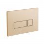 Vado Individual Square Button Flush Plate - Brushed Gold