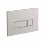 Vado Individual Square Button Flush Plate - Brushed Nickel