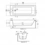 Ideal Standard Tempo Arc 170 x 70cm 0 Tap Hole Bath