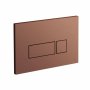 Vado Individual Square Button Flush Plate - Brushed Bonze