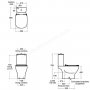 Ideal Standard Tesi Close Coupled WC with Aquablade