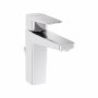 Vitra Root Square Basin Mixer with Pop-up Waste - Chrome
