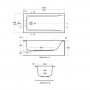 Ideal Standard Concept 150 x 70cm Bath (0 Tap Hole)