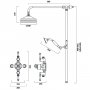 Tavistock Varsity Exposed Dual Function Shower System - Chrome