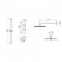 Tavistock Zone Dual Function Diverter Concealed Shower System - Chrome