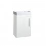 Tavistock Compass 450mm Wall Mounted Cloakroom Unit and Basin - Gloss White