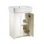 Tavistock Lansdown Linen White 550mm Freestanding Unit & 1 Tap Hole Basin