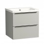 Tavistock Cadence 500mm Wall Mounted Vanity Unit - Gloss Light Grey
