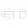 Tavistock Cadence 800mm Wall Mounted Vanity Unit - Gloss Spruce
