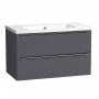 Tavistock Cadence 800mm Wall Mounted Vanity Unit - Storm Grey
