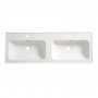 Tavistock Cadence Gloss White 1200mm Wall Mounted Unit & Double Basin