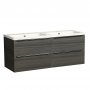 Tavistock Cadence Tundra Wood 1200mm Wall Mounted Unit & Double Basin