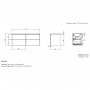 Tavistock Cadence 1200mm Wall Mounted Vanity Unit - Gloss Spruce