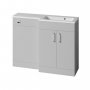 Tavistock Nexus Light Grey 1100mm Back to Wall Basin Unit - Right Hand