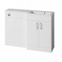 Tavistock Nexus Gloss White 1200mm Back to Wall Basin Unit - Right Hand