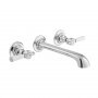 Booth & Co. Axbridge Lever Wall Mounted Basin Mixer - Chrome