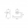 Booth & Co. Axbridge Toilet Roll Holder - Nickel