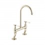 Booth & Co. Axbridge Lever Bridge Kitchen Mixer - Nickel